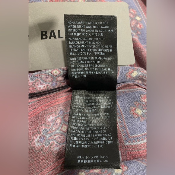 Balenciaga 2019 Convertible Paisley Asymmetrical Button-Up size FR 36 US 4 NWT - Picture 15 of 16